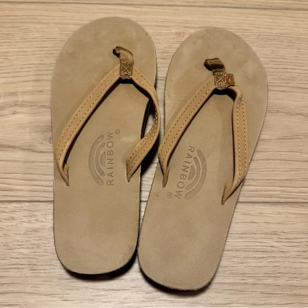Rainbow Flip Flops